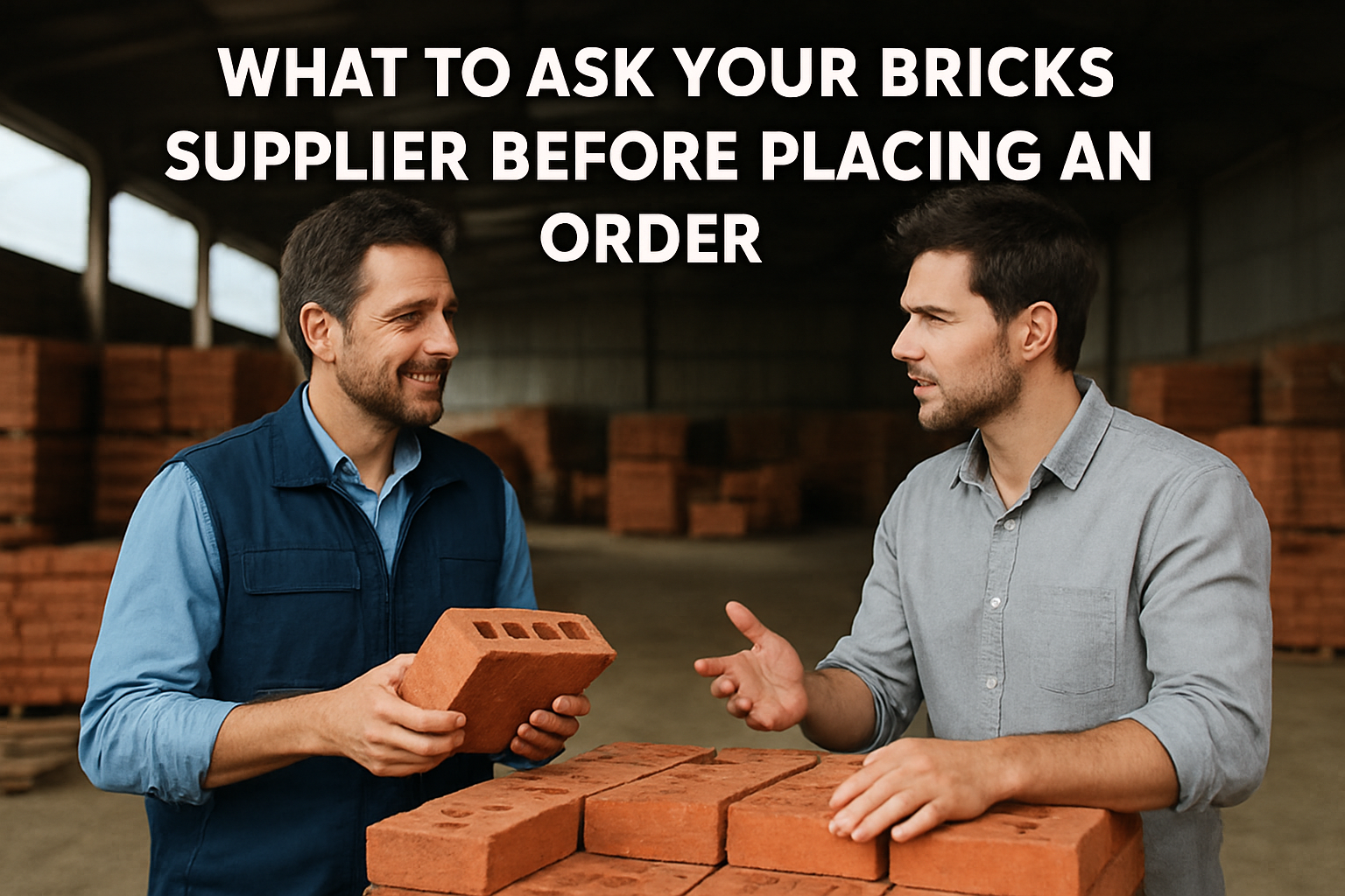 What to Ask Your Bricks Supplier Before Placing an Order