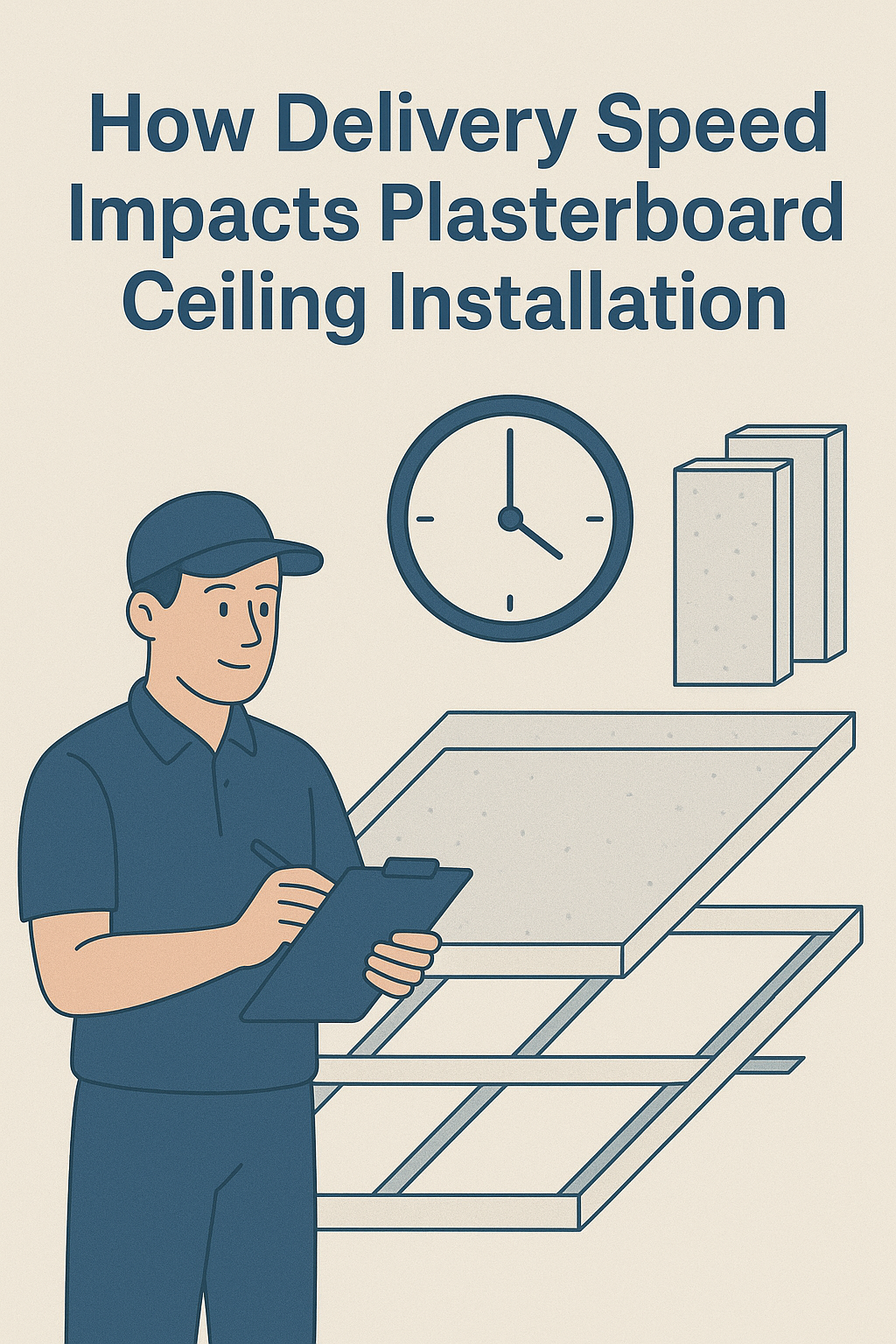 How Delivery Speed Impacts Plasterboard Ceiling Installation